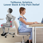5 STARS UNITED Seat Cushion for Tailbone Pain Relief – Large Memory Foam - Image 3