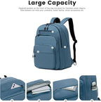 Lanola Basic Multi-Pocket Multipurpose Backpack Classical Water Resistant - Image 4