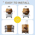 ANNA QUEEN Sleeping Cats Luggage Cover, Adorable Kitten Design - Image 6