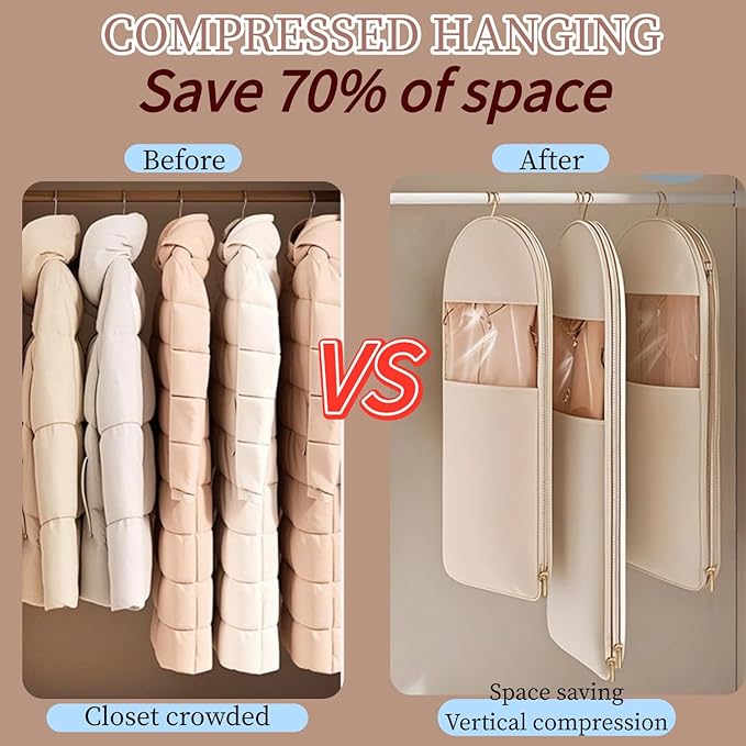 Space Saving Hanging Garment Bag - Image 3