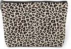 Leopard Makeup Bag Leopard Print Cheetah Print Leopard Lovers Gift Christmas Birthday Gifts for Women Jungle Animal Lovers Girl Daughter Best Friend Bestie Sister Her Cosmetic Bag Travel Toiletry Bag