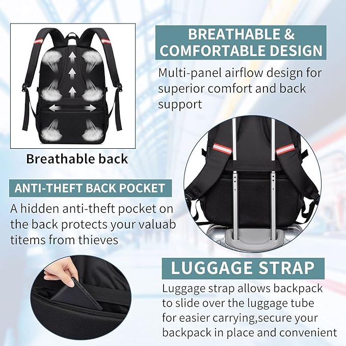 Lunch Bag Backpack, Insulated Cooler Lunch Box Backpack, Extra Large 17inch - Image 7