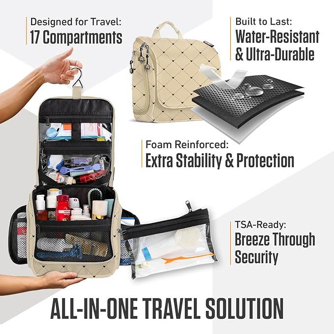 VENTURE 4TH Hanging Travel Toiletry Bag - Image 5