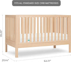 Newton Baby Galileo Standard Crib, Solid Beech Wood in Natural Color, 3-in-1 - Image 3