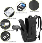 Travel Backpack for Women Men, Travel Laptop Backpack w/USB Charging Port - Image 4