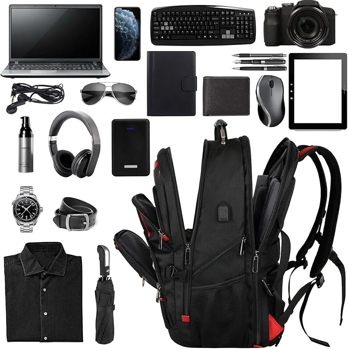 17.3 Laptop Backpack, Extra Large Travel laptop Backpack - Image 4
