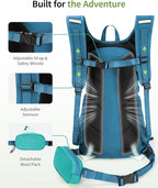 ECOHUB Hydration Backpack for Men Women, 20L Lightweight Hiking Daypack Cycling - Image 2