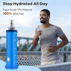 2Pack Soft Flask, 8.5oz Collapsible Soft Water Bottle, 250ml Foldable TPU - Image 5