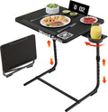 Adjustable TV Tray Black Dinner by NUTIKAS