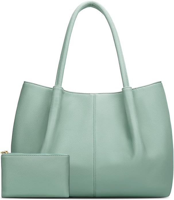 KKXIU Tote Bag for Women Vegan Leather Shoulder Purse Large Capacity Travel Bag by KKXIU