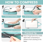 BAGAIL 6 Set Ultralight Compression Packing Cubes Packing Organizer - Image 4