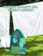 Mesh Laundry Bags with Adjustable Shoulder Strap, Drawstring Closure, Mixed - Image 5