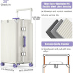 Aluminium Frame Checked-Luggage - Image 6