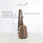 ODODOS Daily Sling Bag with Adjustable Straps Crossbody Chest Bag Lightweight - Image 6