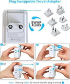 VINTAR Universal Travel Adapter Kit, International Power Adapter - Image 3