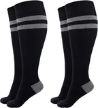 Momcozy Compression Socks for Women Wide Calf, 15-20mmHg Knee High Support by Momcozy