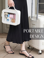 Popvibe Clear Makeup Bag Travel Cosmetic Case Transparent Toiletry Bag - Image 3