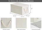 StorageWorks Storage Bins with Lids, Decorative Storage Boxes with Lid and Soft - Image 2