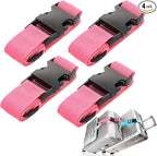 4Pack Luggage Straps for Suitcases, Travel Connector for Carry On Bag, Add Bag by Ajmyonsp