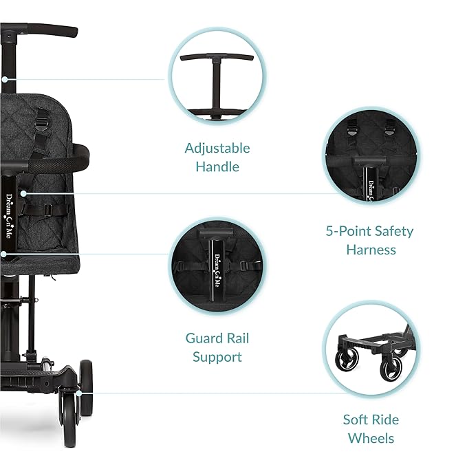 Dream On Me Lightweight and Compact Coast Rider Stroller - Image 4