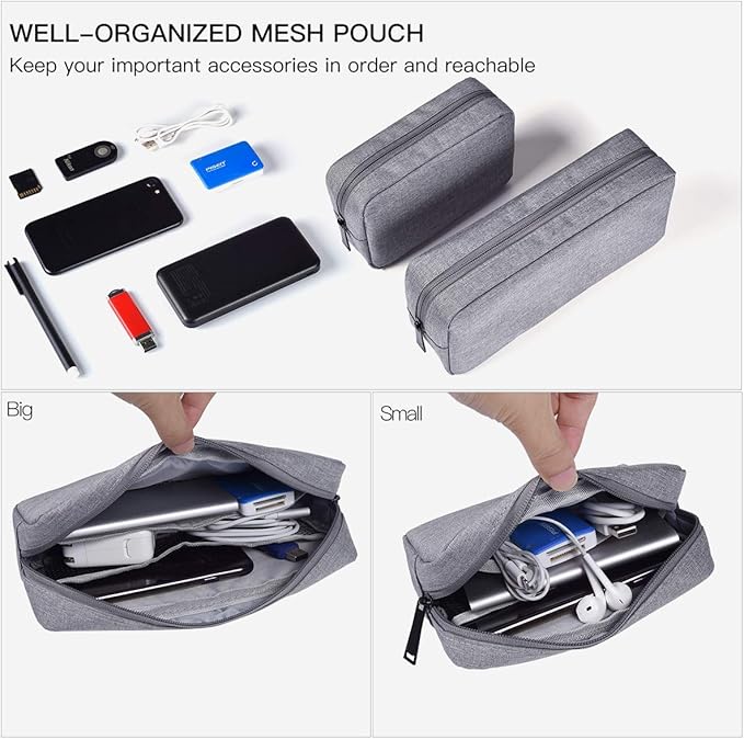 Portable Electronics Accessories Storage Bag, Power Bank, Laptop Charger - Image 3