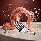 Black Cute for Bandette Comb, Comb with Elastic Band,Ponytail Bump It Up Volume Inserts Combs Fluffy Hair Comb Hair Styling Tool, Elastic Rubber Band Hair Combs