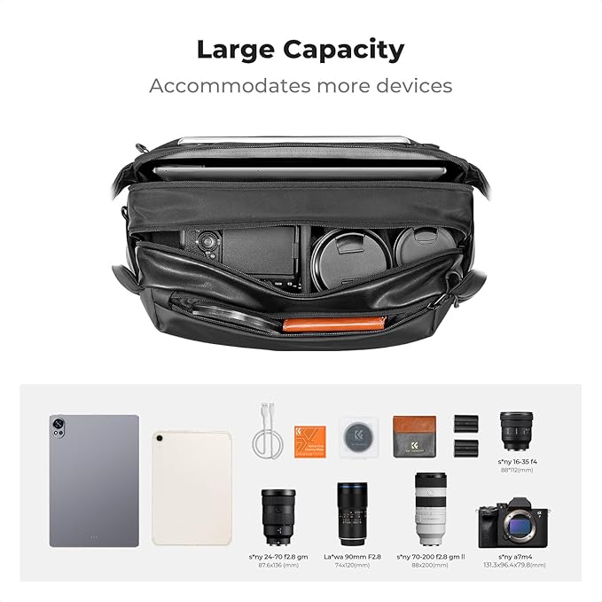 K&F Concept 2 in 1 Sling Bag Everyday Shoulder Bag & Multifunction Photography - Image 2