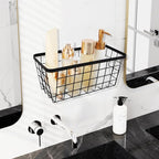 4 set Hanging Wall Basket Organizer, Over the Cabinet Door Wire Baskets - Image 5