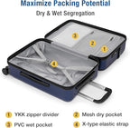 KYME Luggage Sets, 100% PC Suitcase - Image 5