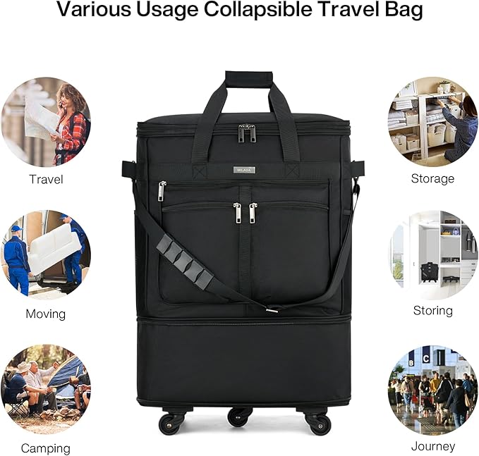 MILADA Expandable Luggage Bags for Travel Foldable Suitcase - Image 10