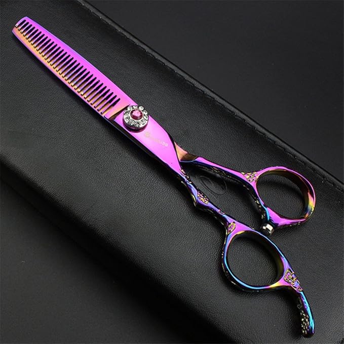 6-Inch Left Handed Hairdresser Hairdresser Scissors Set (6 inches, 2 Pieces-C)