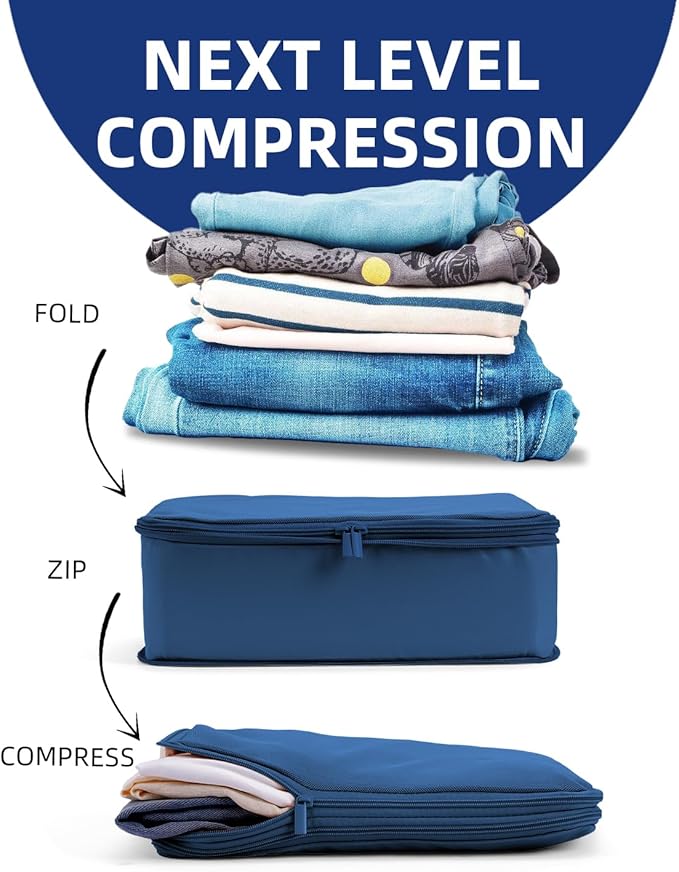 6 Set Compression Packing Cubes - Image 3
