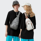7L Sling Bag for Women Men Leather Small Sling Backpack Daypack Anti Theft - Image 2