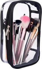 Portable Zippered Transparent Vinyl Travel Cosmetic Bag Clear PVC Makeup Kits - Image 4