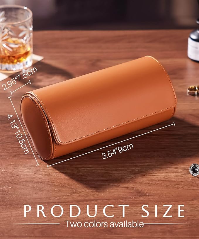 Homde Travel Watch Box Leather: Traveling Case - Image 3