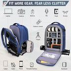 RAINSMORE Camera Backpack Hard Shell - Image 2