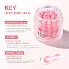 PDRN Pink Collagen Capsule Cream with Retinol & 5% Niacinamide – Salmon DNA Dual Texture Moisturizer for Face – 200Da Micro Collagen Jelly Gel for Barrier Repair, Firming & Glass Glow Skin – 2.37 oz