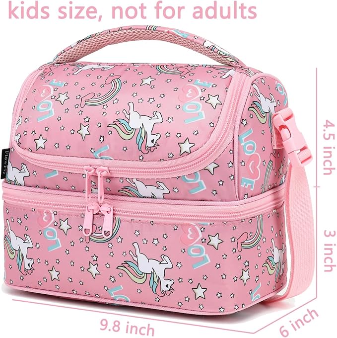 FlowFly Double Decker Cooler Insulated Lunch Bag Large Tote - Image 3