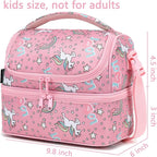 FlowFly Double Decker Cooler Insulated Lunch Bag Large Tote - Image 3