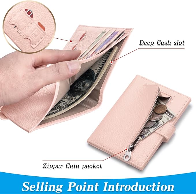 Passport Holder for Travel Women RFID Blocking Genuine Leather Passport Wallet - Image 3