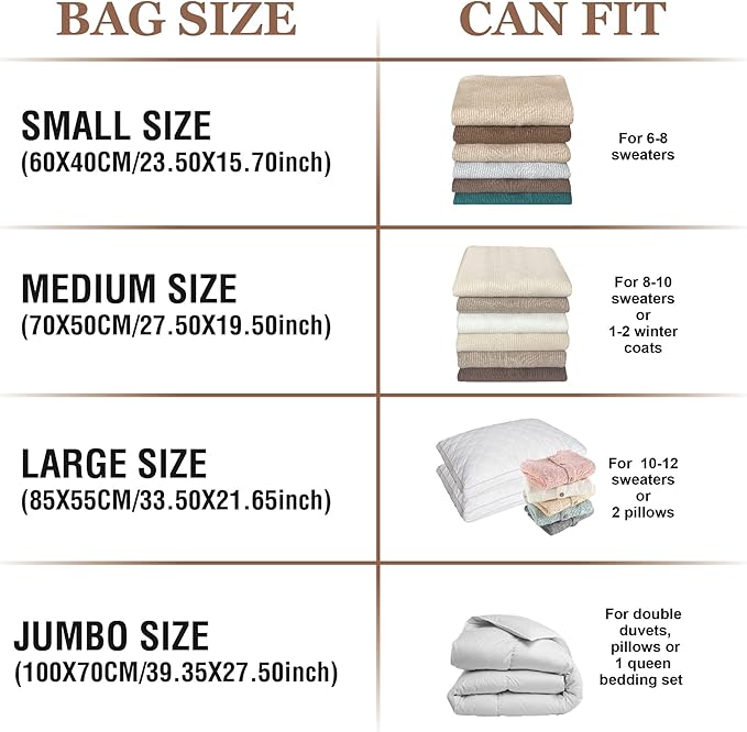 10 Small Vacuum Storage Bags - Image 4