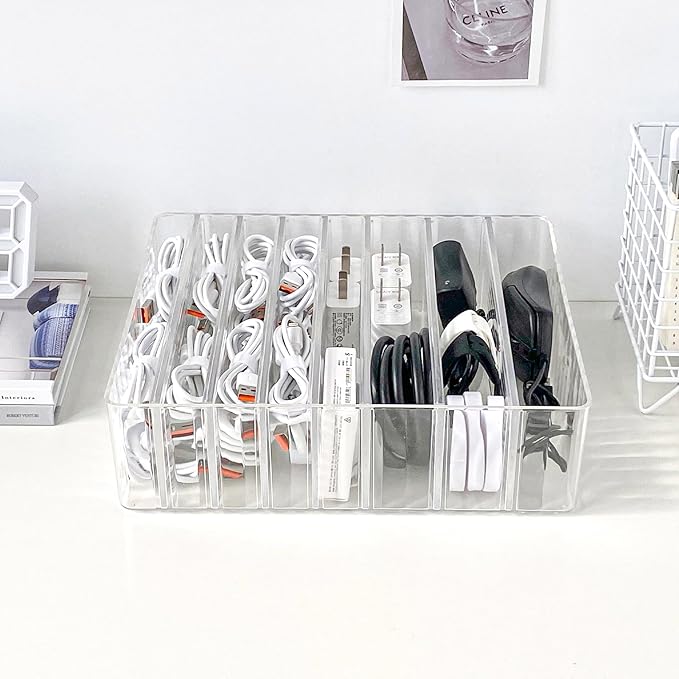 Yesesion Clear Cord Storage Box - Image 4