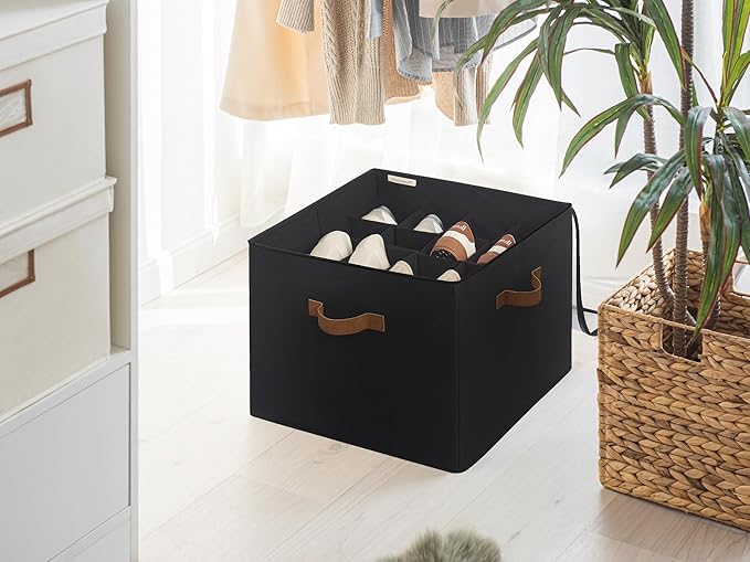 StorageWorks Shoe Organizer for Closet, Fits up to 16 Pairs, Shoe Cubby Storage - Image 7
