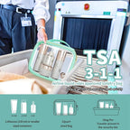 TSA Approved Travel Toiletry Bag, 2 Pack Clear Makeup Bags - Image 2