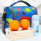 FlowFly Kids Double Decker Cooler Insulated Lunch Bag Large Tote - Image 8