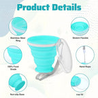 3 Pack Collapsible Cups for Traveling, Collapsible Travel Cup, Portable - Image 3