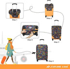 Explore Land Travel Luggage Cover Suitcase Protector Fits 31-32 Inch Case - Image 5