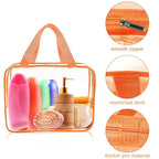 APREUTY Clear Makeup Bags, TSA Approved 6 Pcs Cosmetic Makeup Bags Set Clear PVC - Image 4