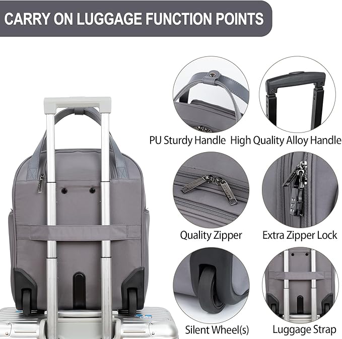 EMPSIGN Underseat Carry On Wheeled - Image 4