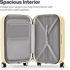 mixi 26 Inch Large Checked Luggage PC Hardshell Suitcases - Image 3
